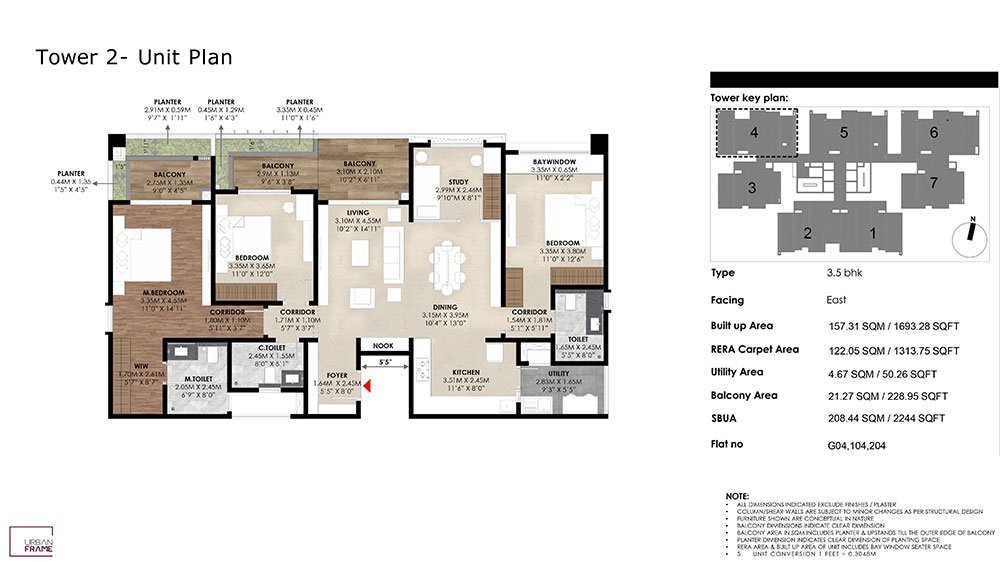 Mana Skanda 3.5 BHK Floorplan