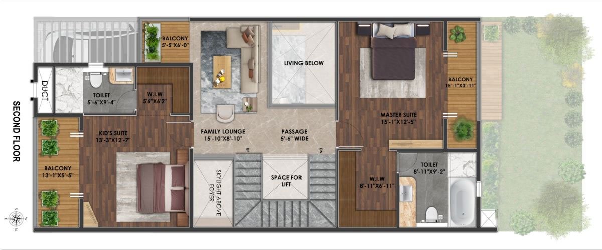 Surya Valencia 5 BHK Villa Floorplan