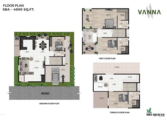 Ista Vanna 2 4 BHK Floorplan